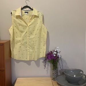 Pineapple yellow tank top